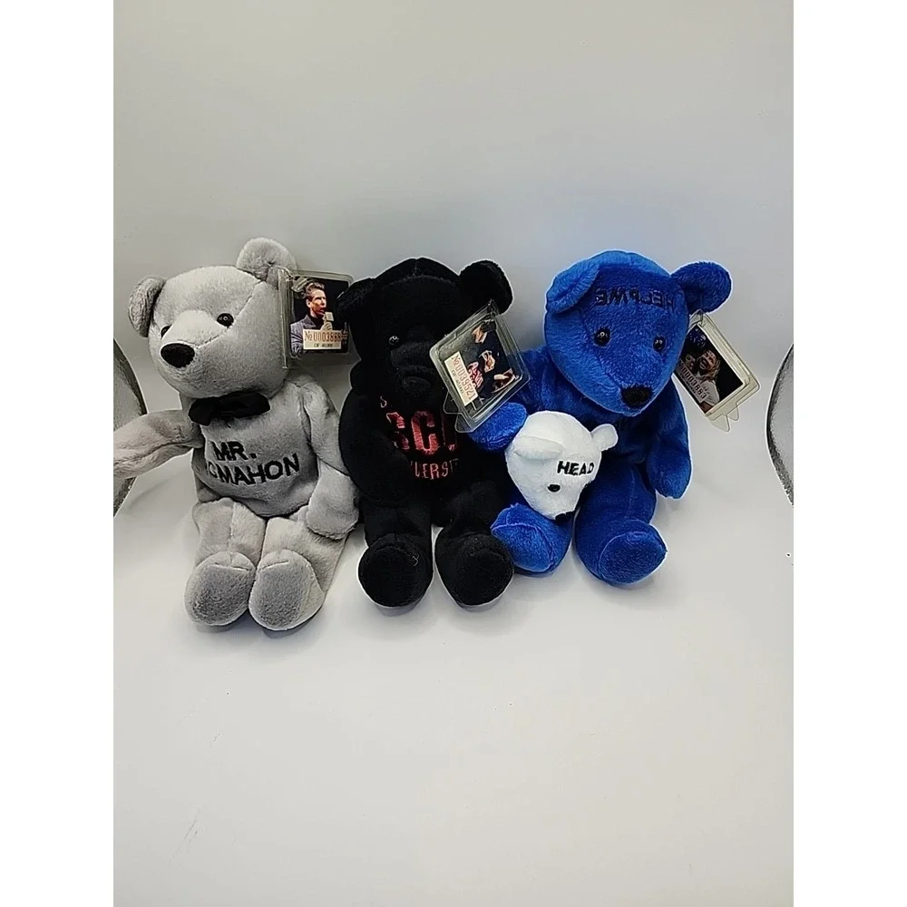 WWF/WWE Vintage Attitude Bears Lot Of 3